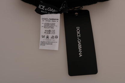 Bas-collant extensible Dolce & Gabbana en cachemire et soie noirs