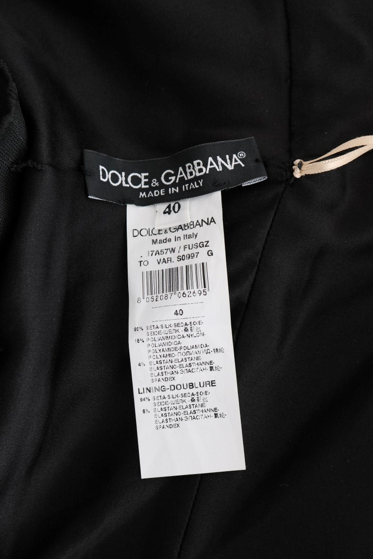 Body short Dolce & Gabbana en soie stretch dorée