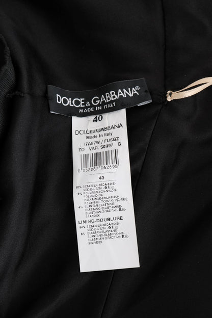 Body short Dolce & Gabbana en soie stretch dorée