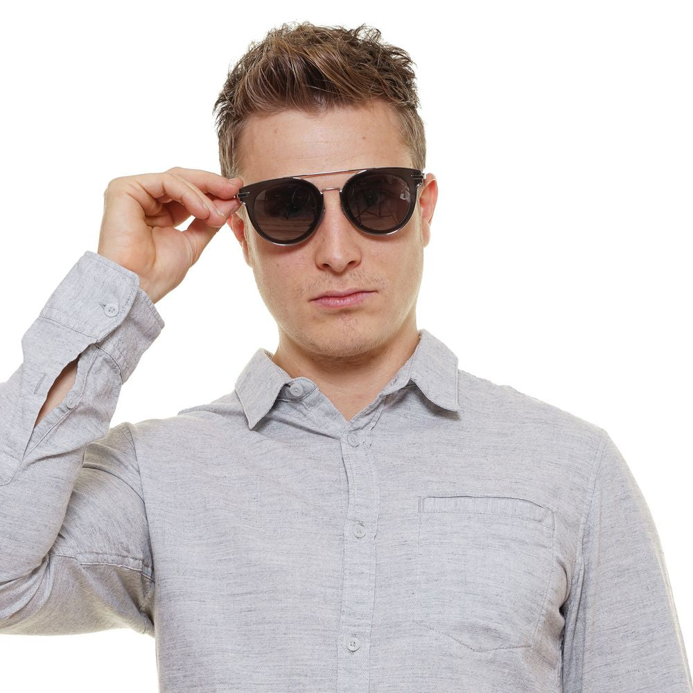 Police Silver Metal & Plastic Sunglasses