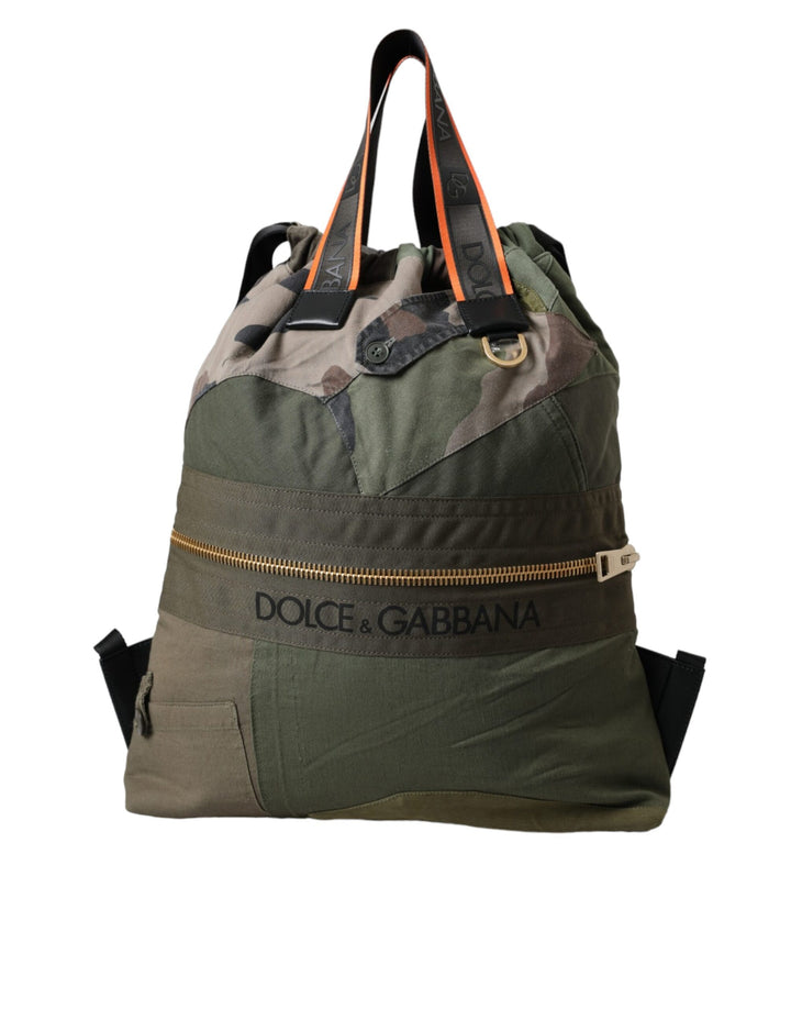 Mochila Dolce & Gabbana de retales en verde militar