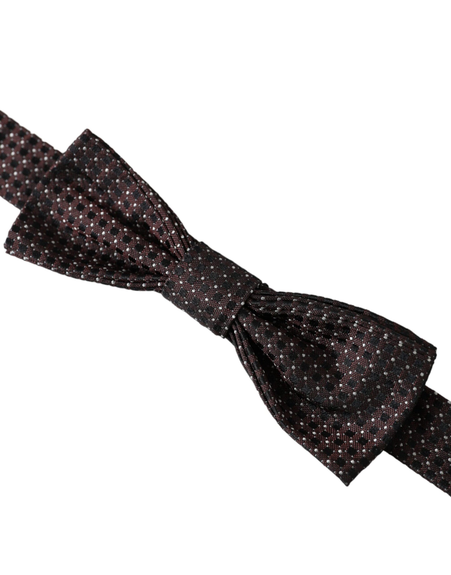Nœud papillon pour homme Dolce & Gabbana en soie marron Fantasy à tour de cou réglable