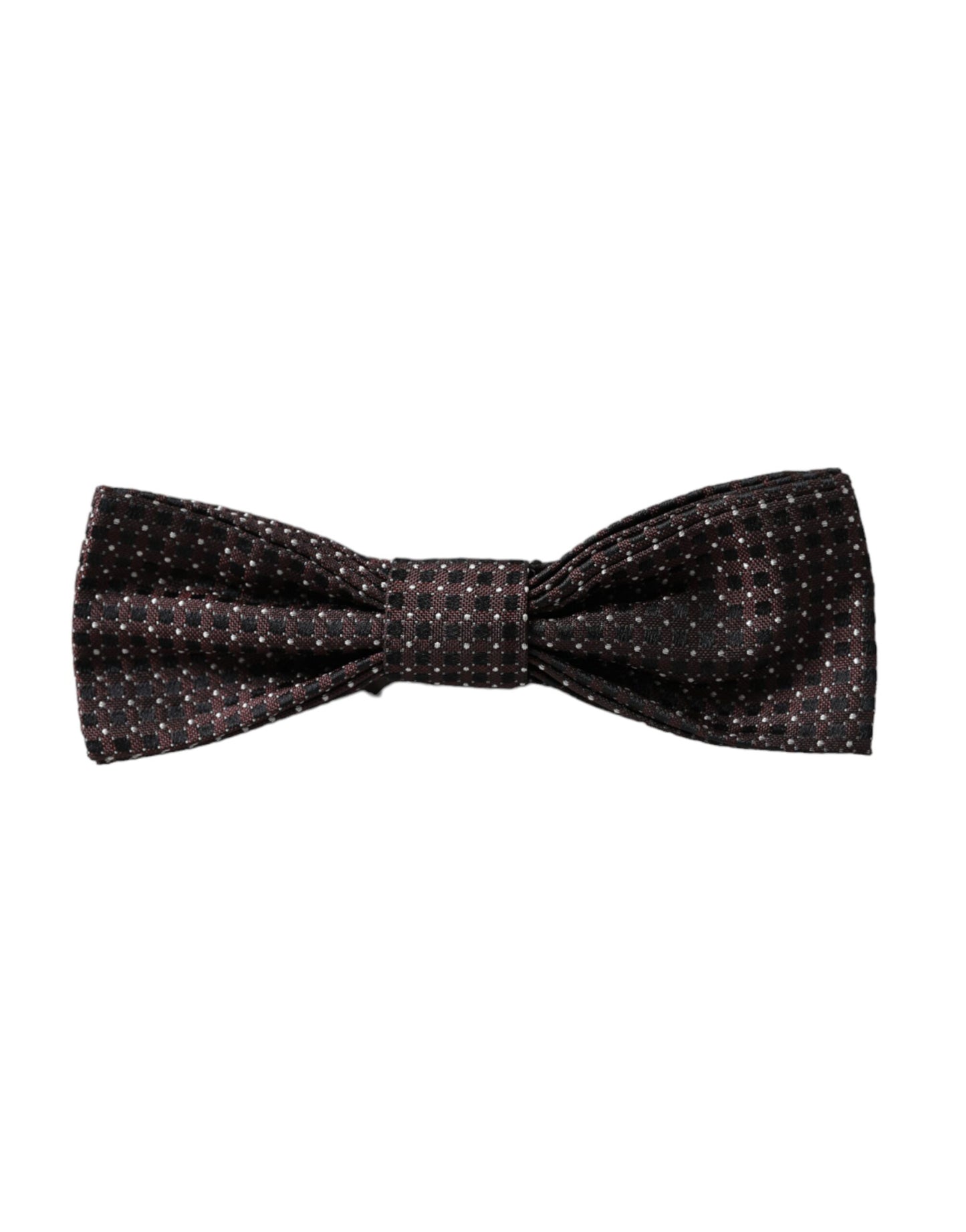 Nœud papillon pour homme Dolce & Gabbana en soie marron Fantasy à tour de cou réglable