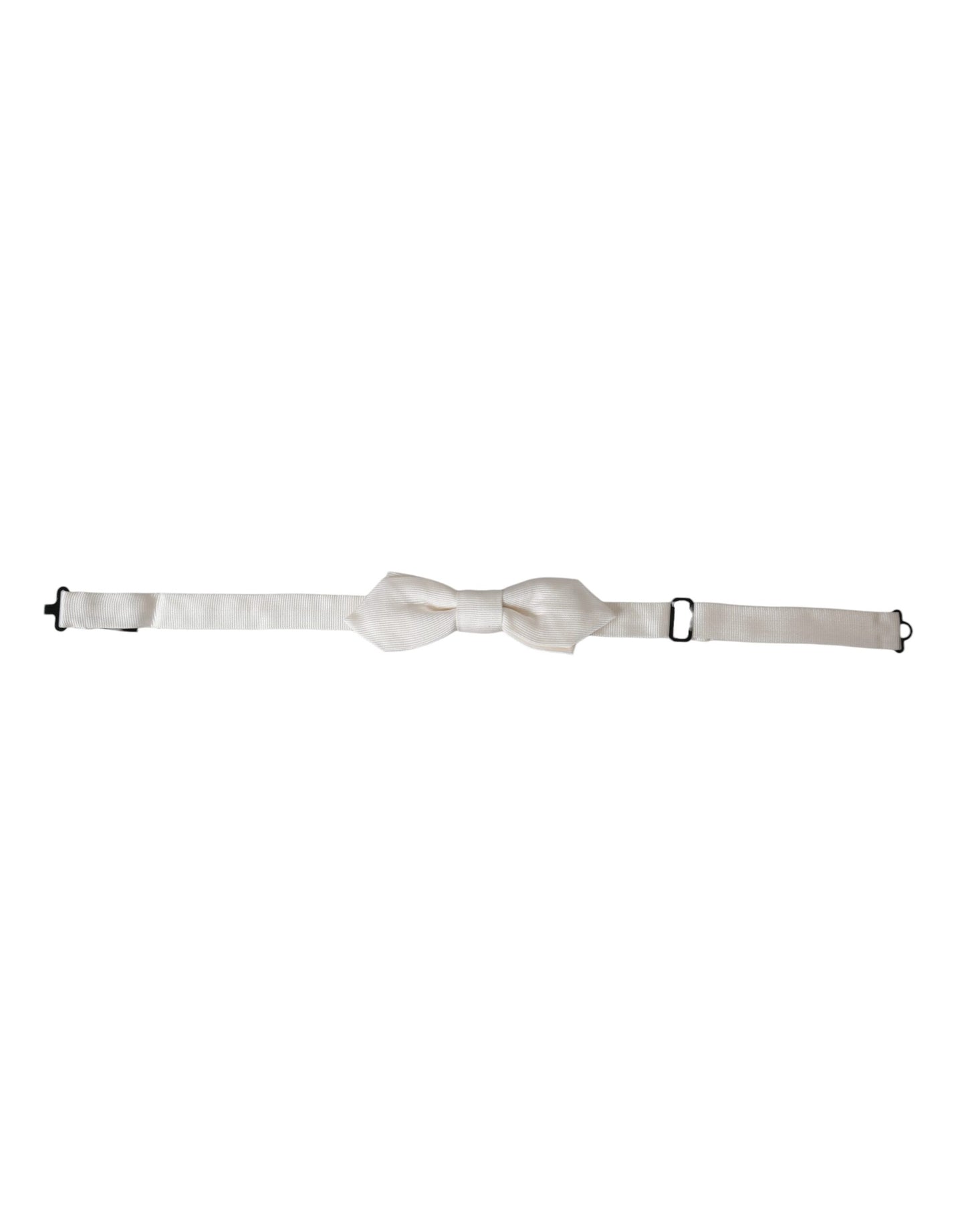Nœud Papillon Réglable Homme Dolce & Gabbana en Soie Blanche