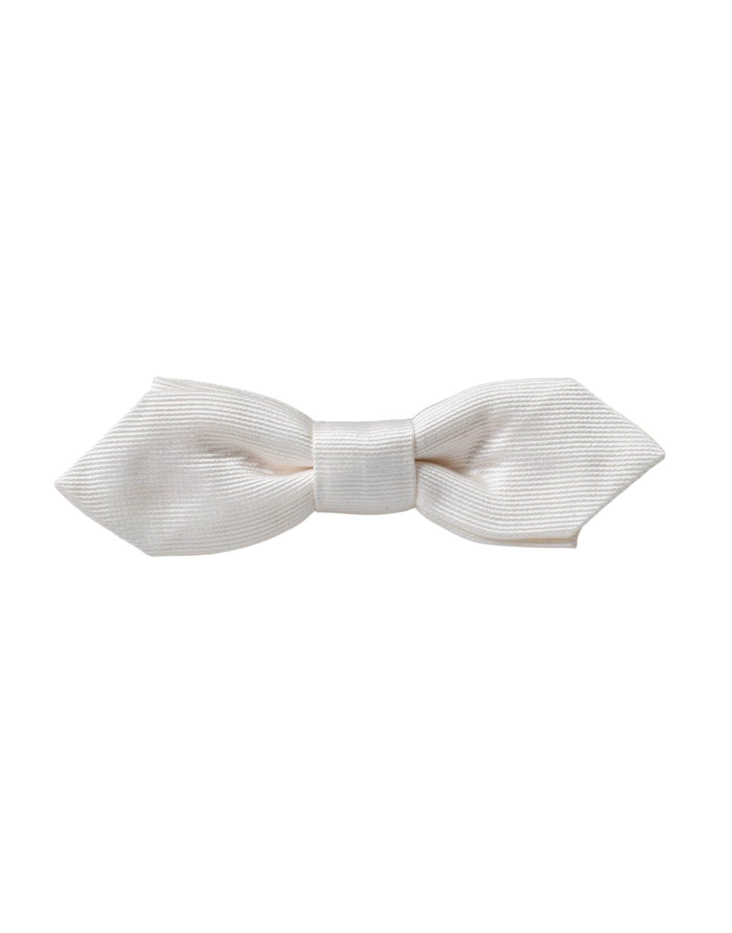 Nœud Papillon Réglable Homme Dolce & Gabbana en Soie Blanche