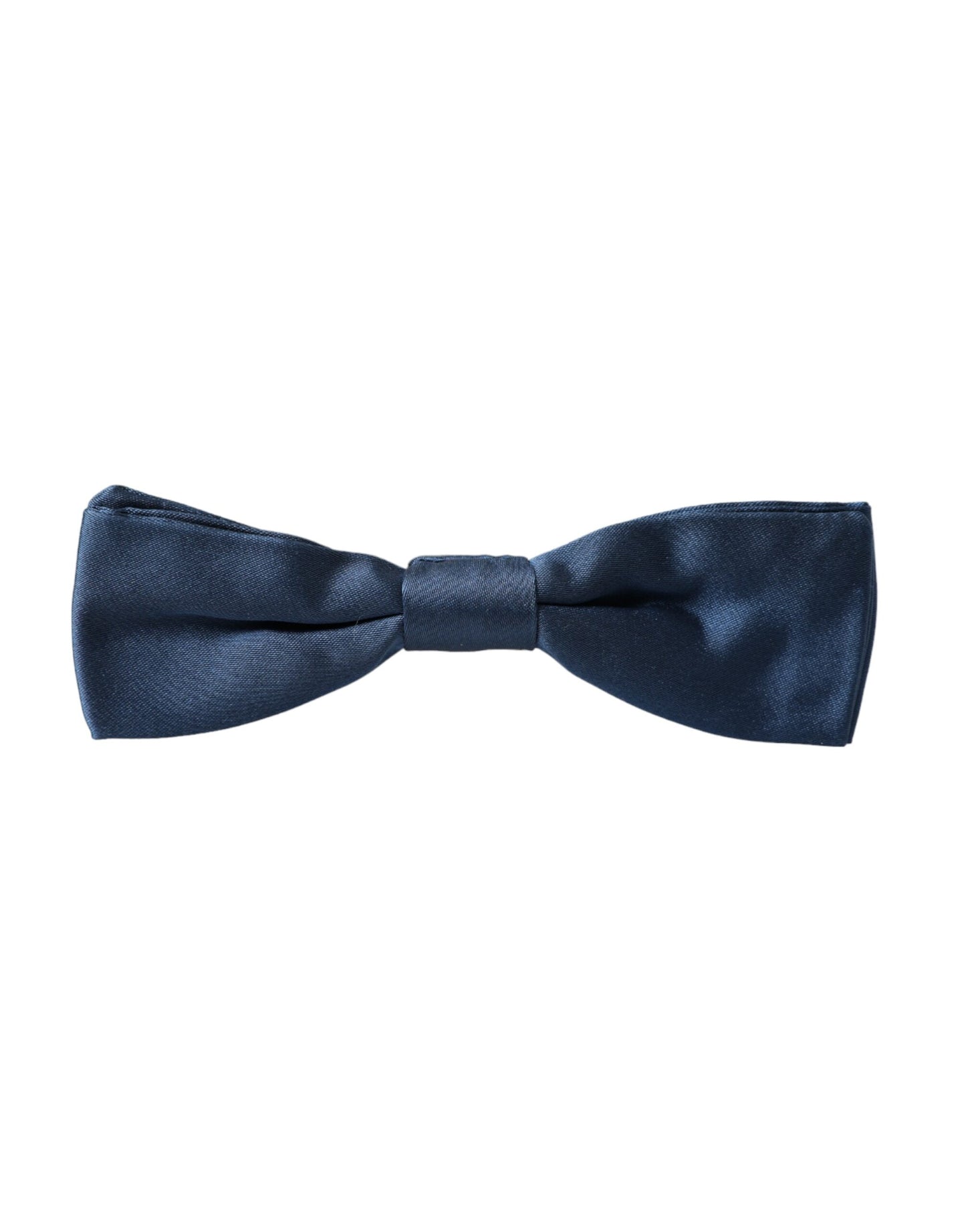 Nœud papillon en soie satinée bleue réglable pour homme Dolce & Gabbana