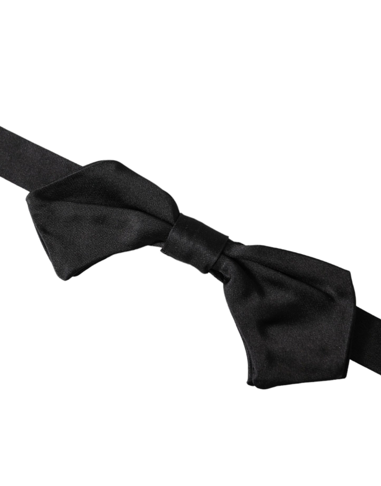 Nœud Papillon Réglable Homme Dolce & Gabbana en Satin de Soie Noir