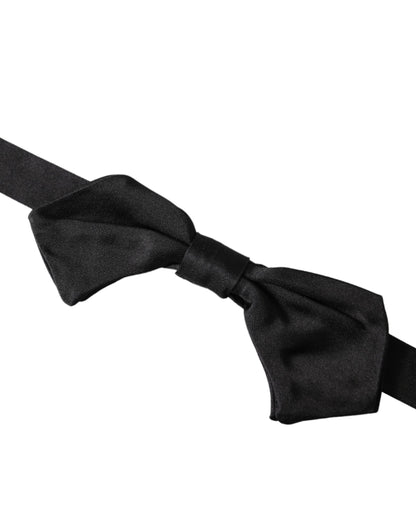 Nœud Papillon Réglable Homme Dolce & Gabbana en Satin de Soie Noir