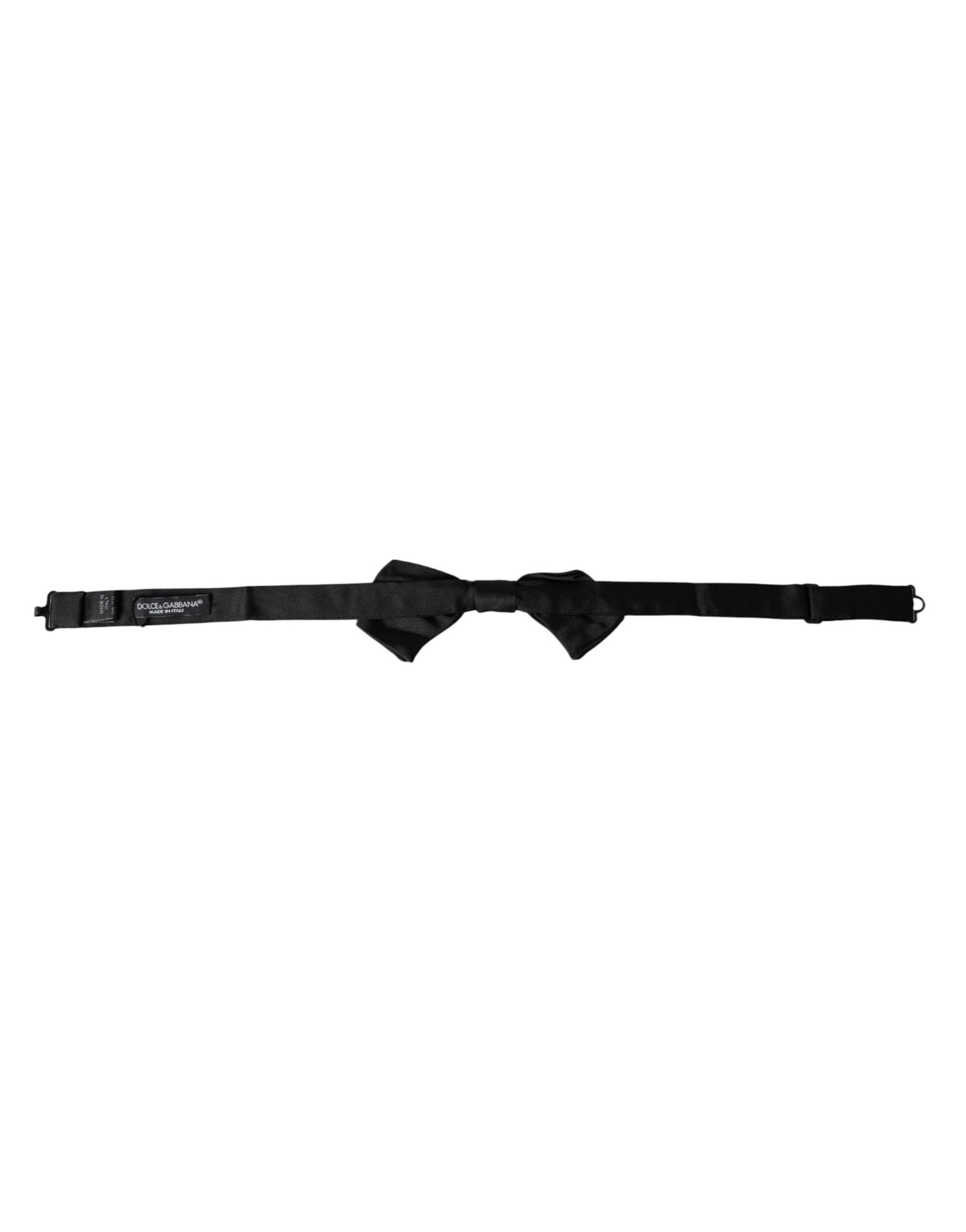 Nœud Papillon Réglable Homme Dolce & Gabbana en Satin de Soie Noir