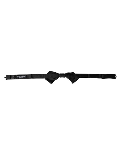 Nœud Papillon Réglable Homme Dolce & Gabbana en Satin de Soie Noir