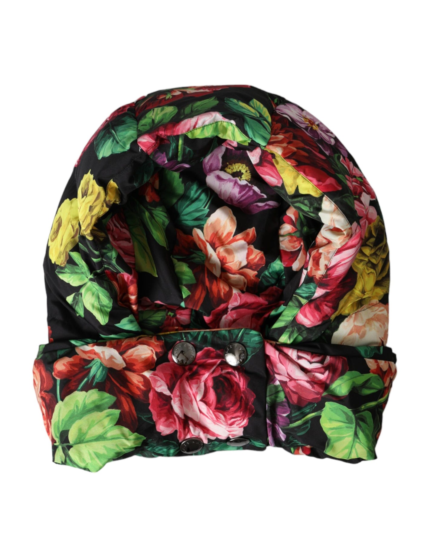 Chapeau Dolce & Gabbana multicolore fleuri à enrouler entièrement la tête