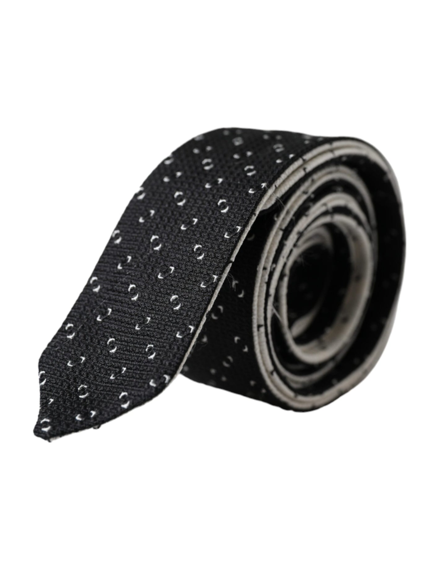 Cravate ajustable à motif noir et blanc Dolce & Gabbana