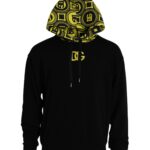 Sudadera con capucha de algodón negro con logo de Dolce & Gabbana