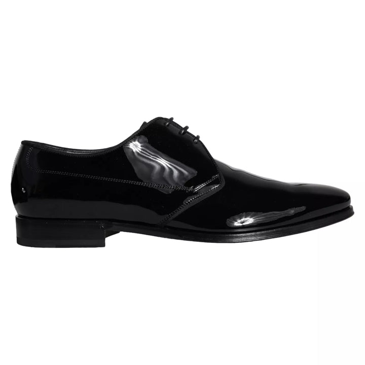 Zapatos de vestir tipo derby para hombre de piel de becerro negra Dolce & Gabbana