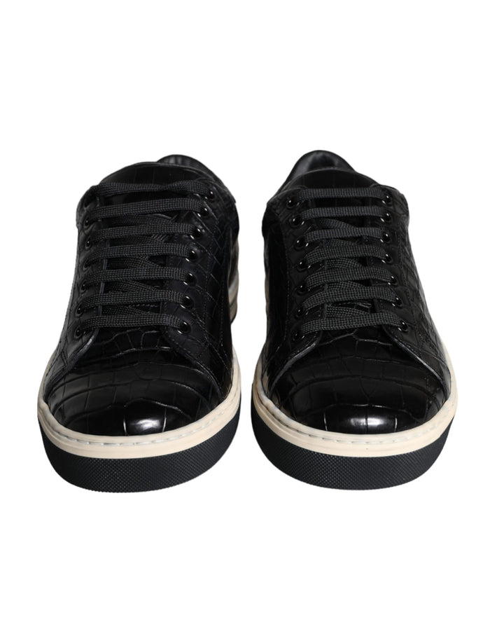 Zapatillas Bajas de Hombre de Piel Negra Dolce & Gabbana