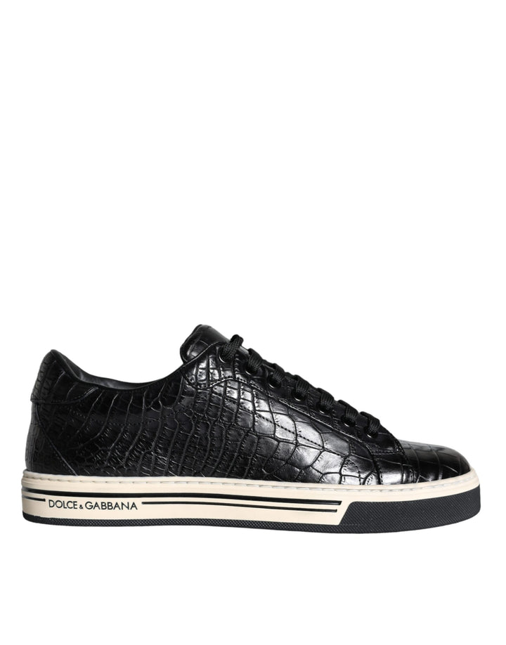 Zapatillas Bajas de Hombre de Piel Negra Dolce & Gabbana