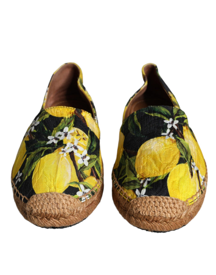 Zapatos Alpargatas Sin Cordones Dolce & Gabbana Multicolor Limón