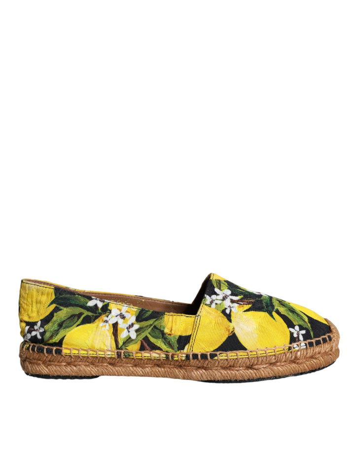 Zapatos Alpargatas Sin Cordones Dolce & Gabbana Multicolor Limón