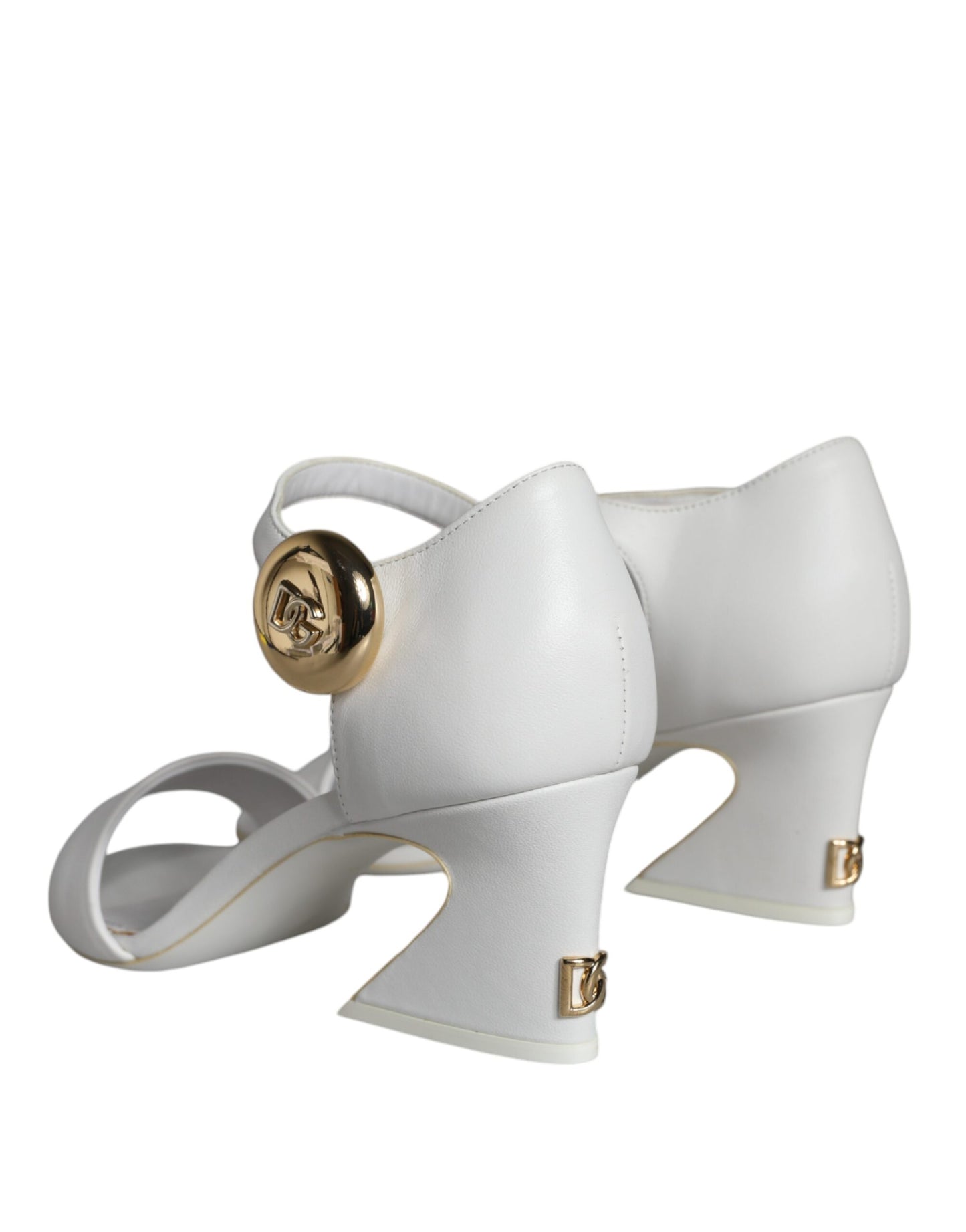 Zapatos Sandalias Dolce & Gabbana Keira de Cuero Blanco