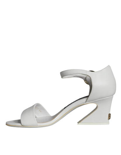 Zapatos Sandalias Dolce & Gabbana Keira de Cuero Blanco