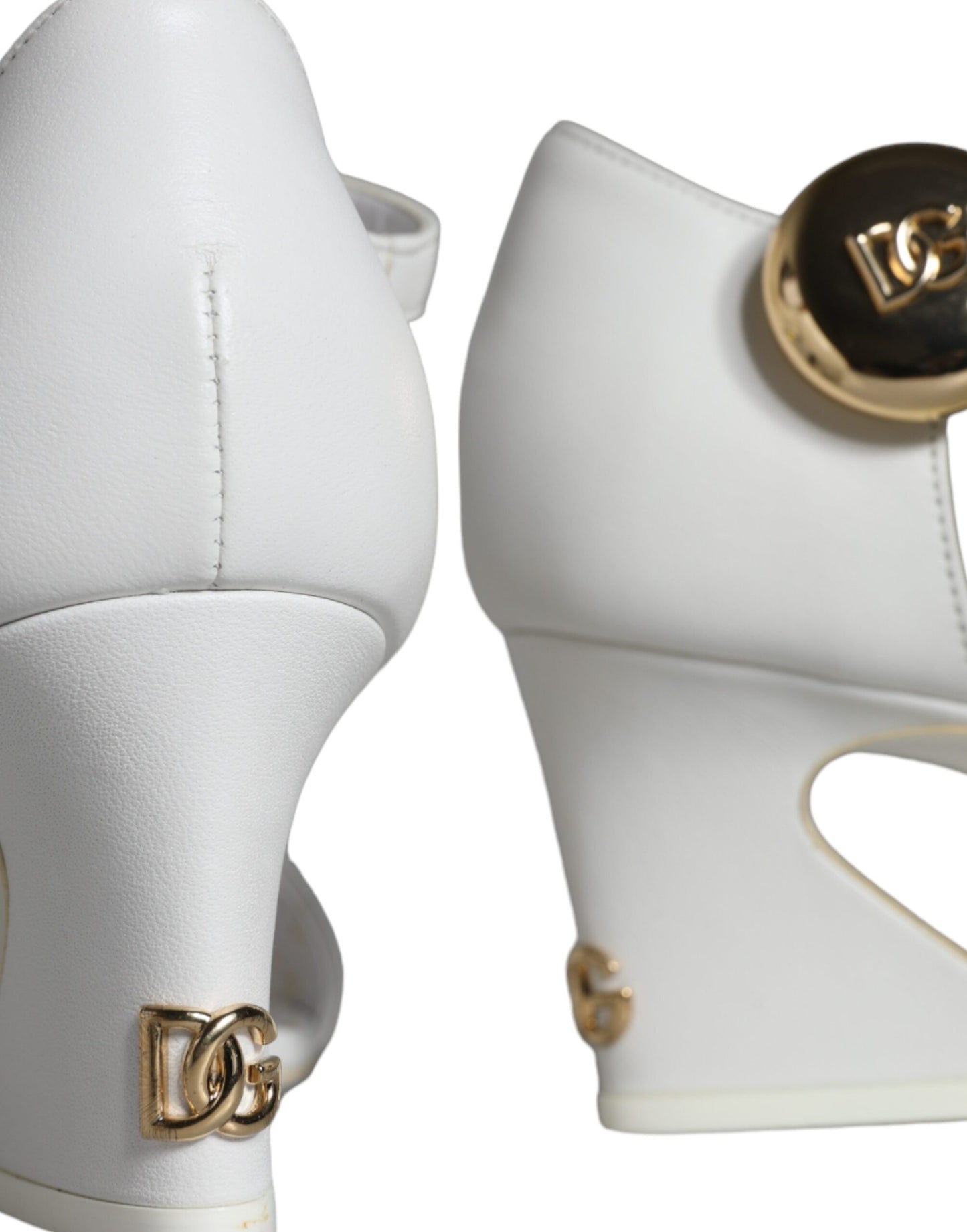 Zapatos Sandalias Dolce & Gabbana Keira de Cuero Blanco