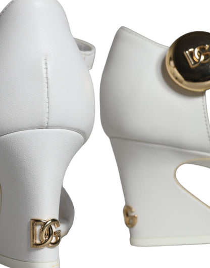 Zapatos Sandalias Dolce & Gabbana Keira de Cuero Blanco