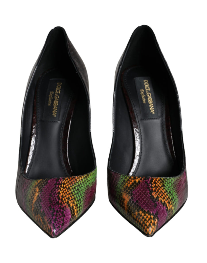 Escarpins Dolce & Gabbana en Cuir Exotique Multicolore