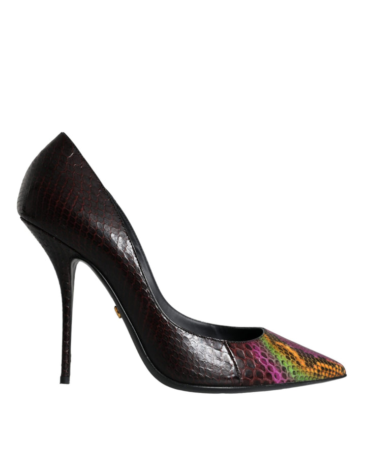Escarpins Dolce & Gabbana en Cuir Exotique Multicolore