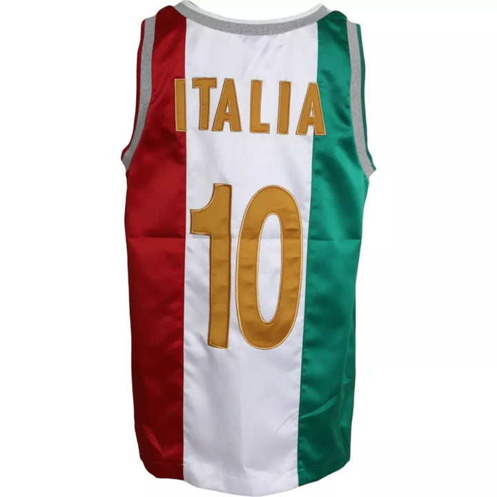 Débardeur Dolce & Gabbana blanc et vert drapeau italien en forme de panier