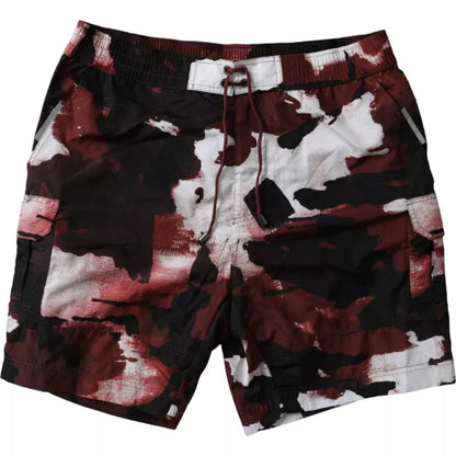 Bañador/pantalón corto de playa con logo DG de camuflaje multicolor de Dolce & Gabbana