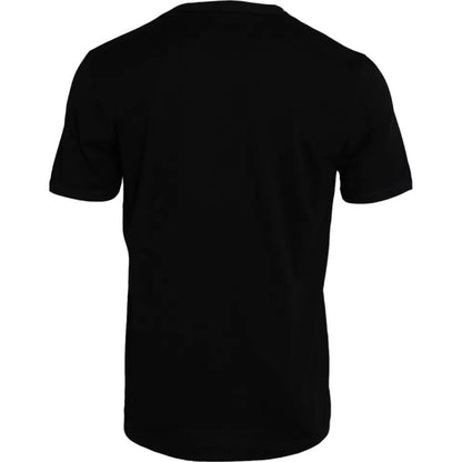 T-shirt Dolce & Gabbana en coton noir à col rond et manches courtes pour homme