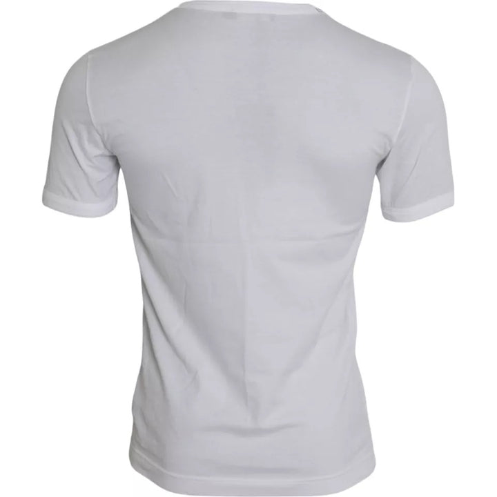 T-shirt Dolce & Gabbana Blanc King Of Love Col Rond Manches Courtes