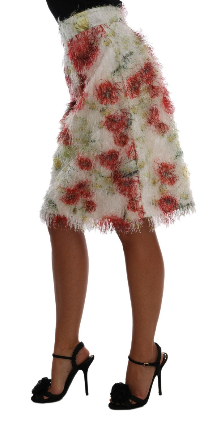 Jupe droite crayon à motif floral Dolce & Gabbana