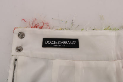 Jupe droite crayon à motif floral Dolce & Gabbana