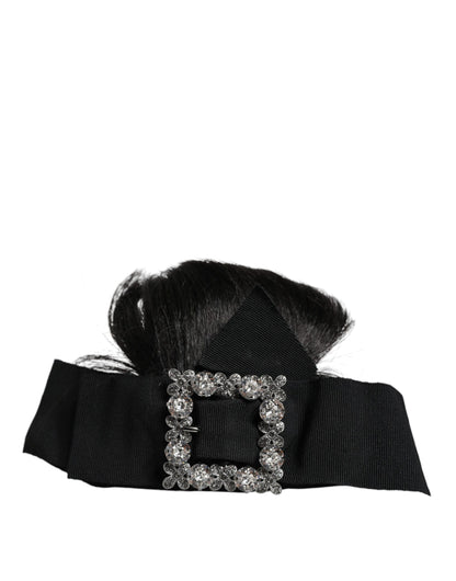 Diadema Dolce & Gabbana Negra de Cristal para Peluquería