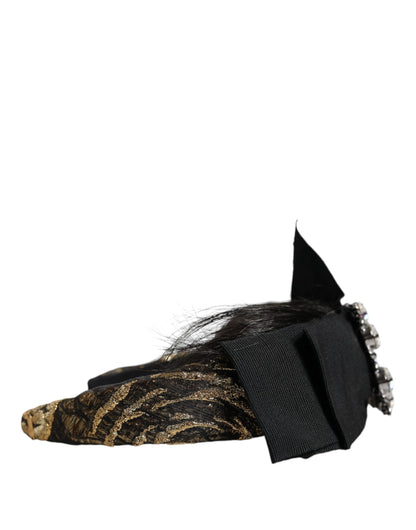 Diadema Dolce & Gabbana Negra de Cristal para Peluquería