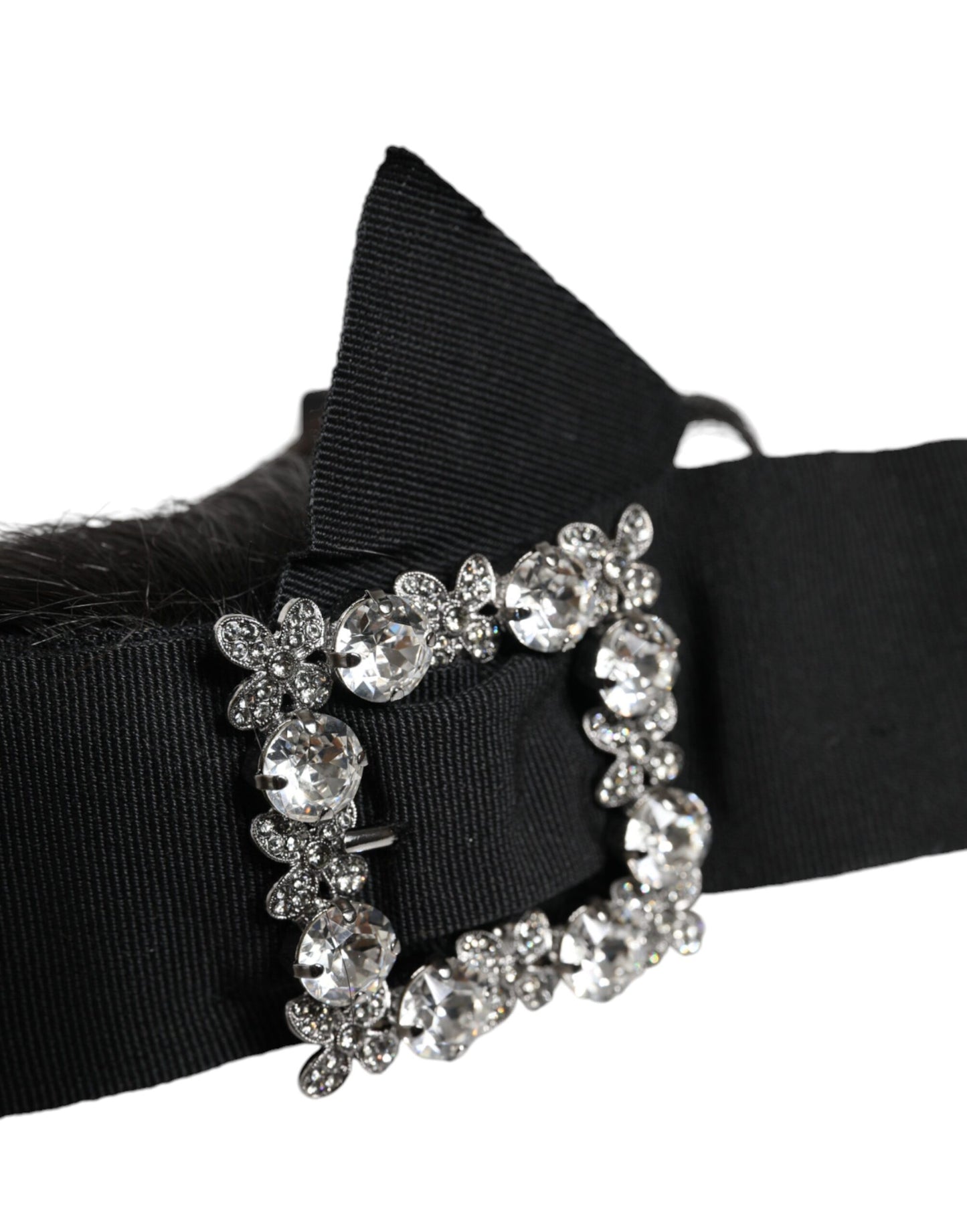 Diadema Dolce & Gabbana Negra de Cristal para Peluquería