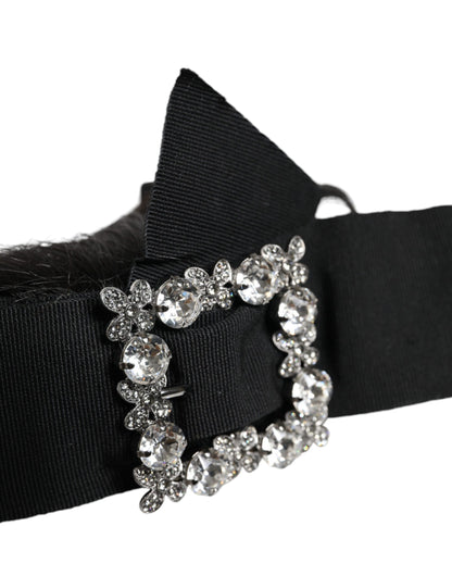 Diadema Dolce & Gabbana Negra de Cristal para Peluquería