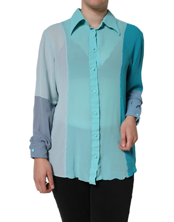 Blusa de manga larga con botones multicolor Dolce & Gabbana