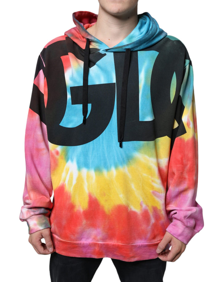 Sudadera con capucha tie-dye multicolor de Dolce & Gabbana