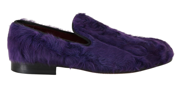 Mocasines de Piel de Oveja Morados Dolce & Gabbana