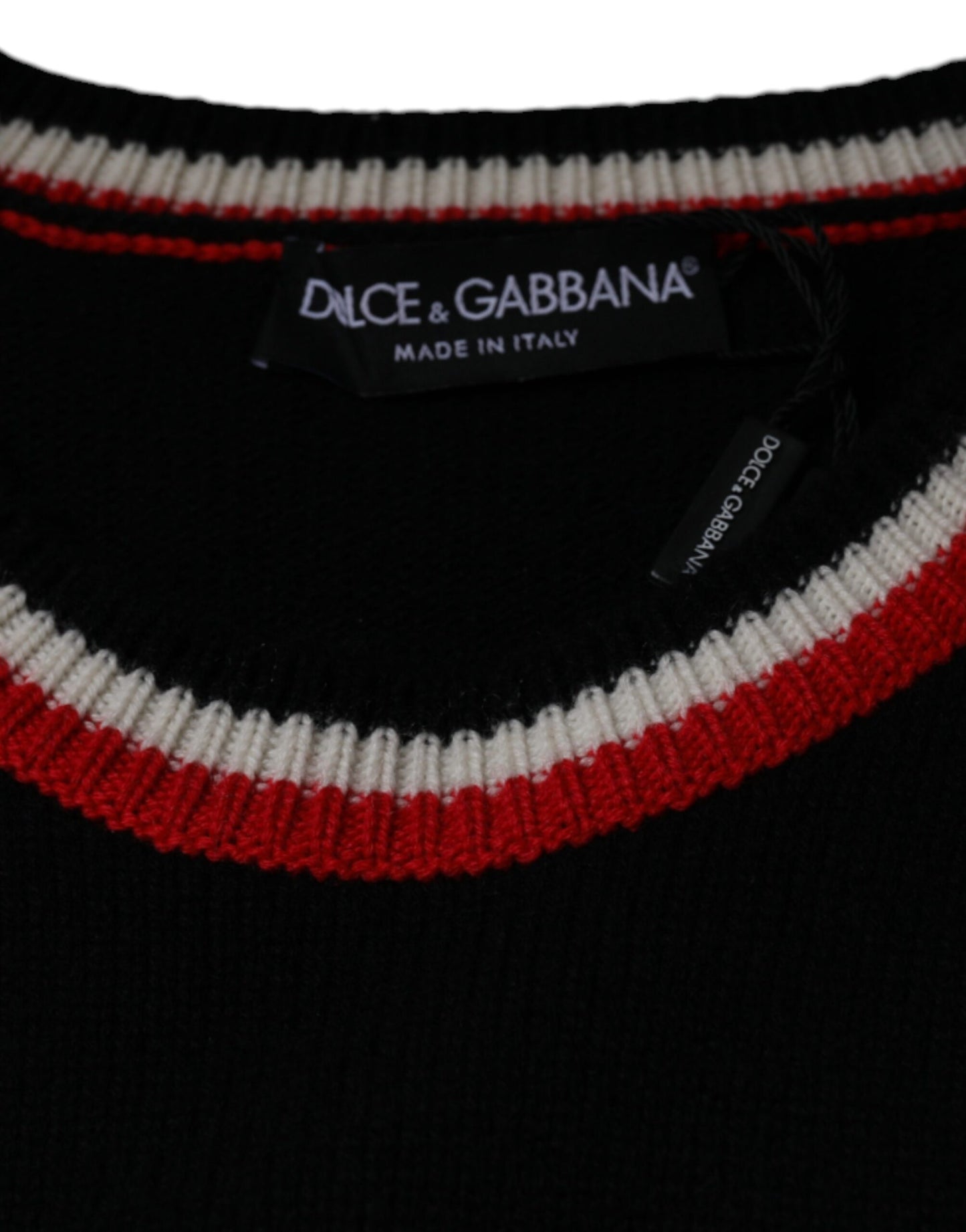 Pull Dolce & Gabbana en cachemire noir motif cochon de l'année