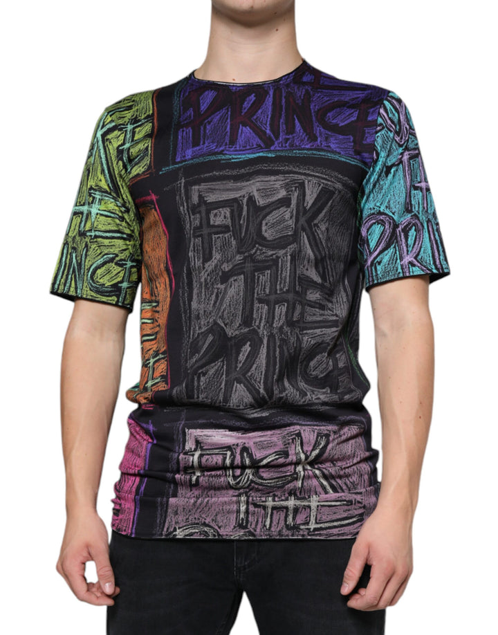 T-shirt en coton Dolce & Gabbana à imprimé graphique multicolore
