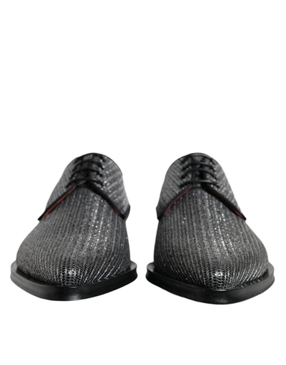 Chaussures Richelieu de cérémonie Dolce & Gabbana en polyuréthane argenté