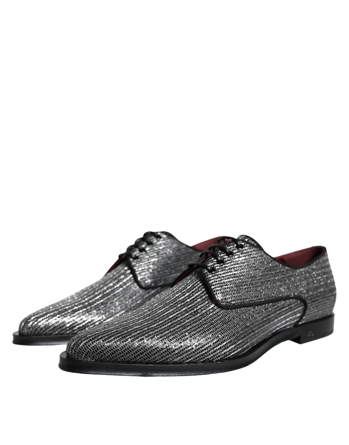 Chaussures Richelieu de cérémonie Dolce & Gabbana en polyuréthane argenté
