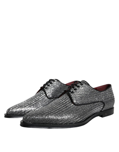 Chaussures Richelieu de cérémonie Dolce & Gabbana en polyuréthane argenté