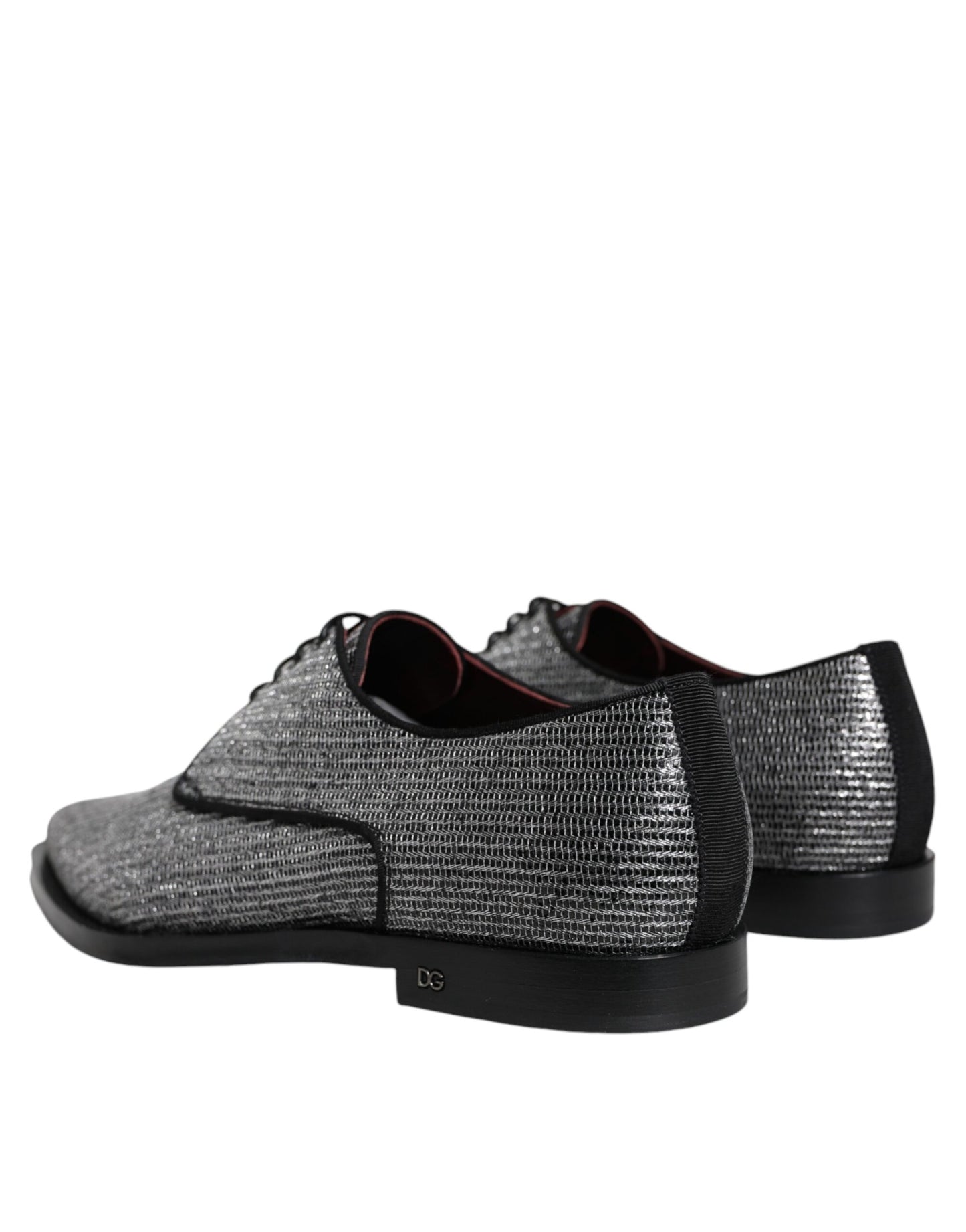 Chaussures Richelieu de cérémonie Dolce & Gabbana en polyuréthane argenté