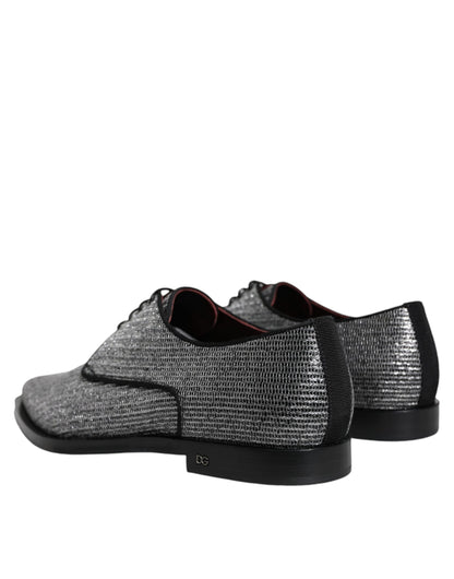 Chaussures Richelieu de cérémonie Dolce & Gabbana en polyuréthane argenté