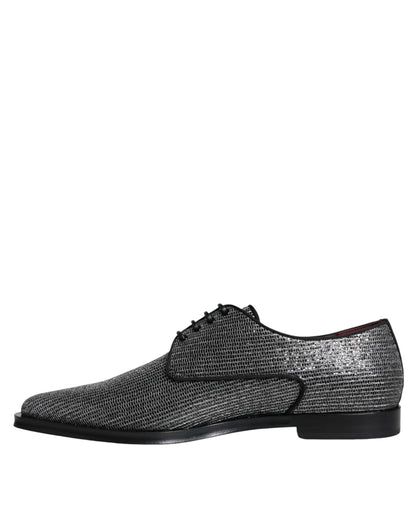 Chaussures Richelieu de cérémonie Dolce & Gabbana en polyuréthane argenté