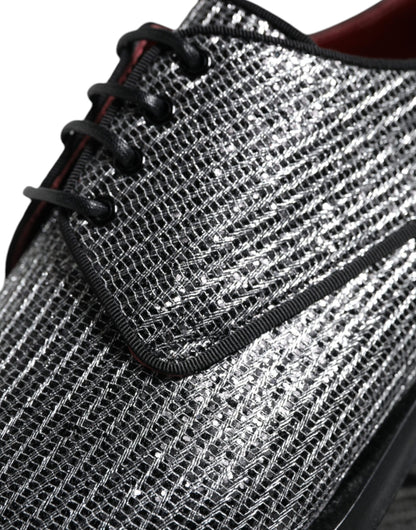 Chaussures Richelieu de cérémonie Dolce & Gabbana en polyuréthane argenté